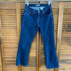Womens Levi's Jeans 529 Curvy Bootcut Dark Wash Jeans Size 6P Medium